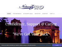 Tablet Screenshot of notary2pro.com